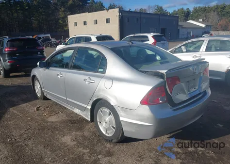 2007 Honda Civic Hybrid from USA, damaged, VIN JHMFA36277S005503